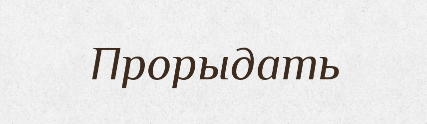 Прорыдать — Російсько-український академічний словник (А–П)