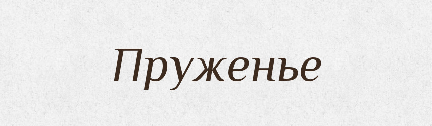 Пруженье — Російсько-український академічний словник (А–П)